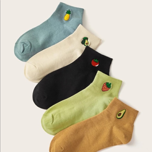 New 5pc set fruit socks - Picture 3 of 4